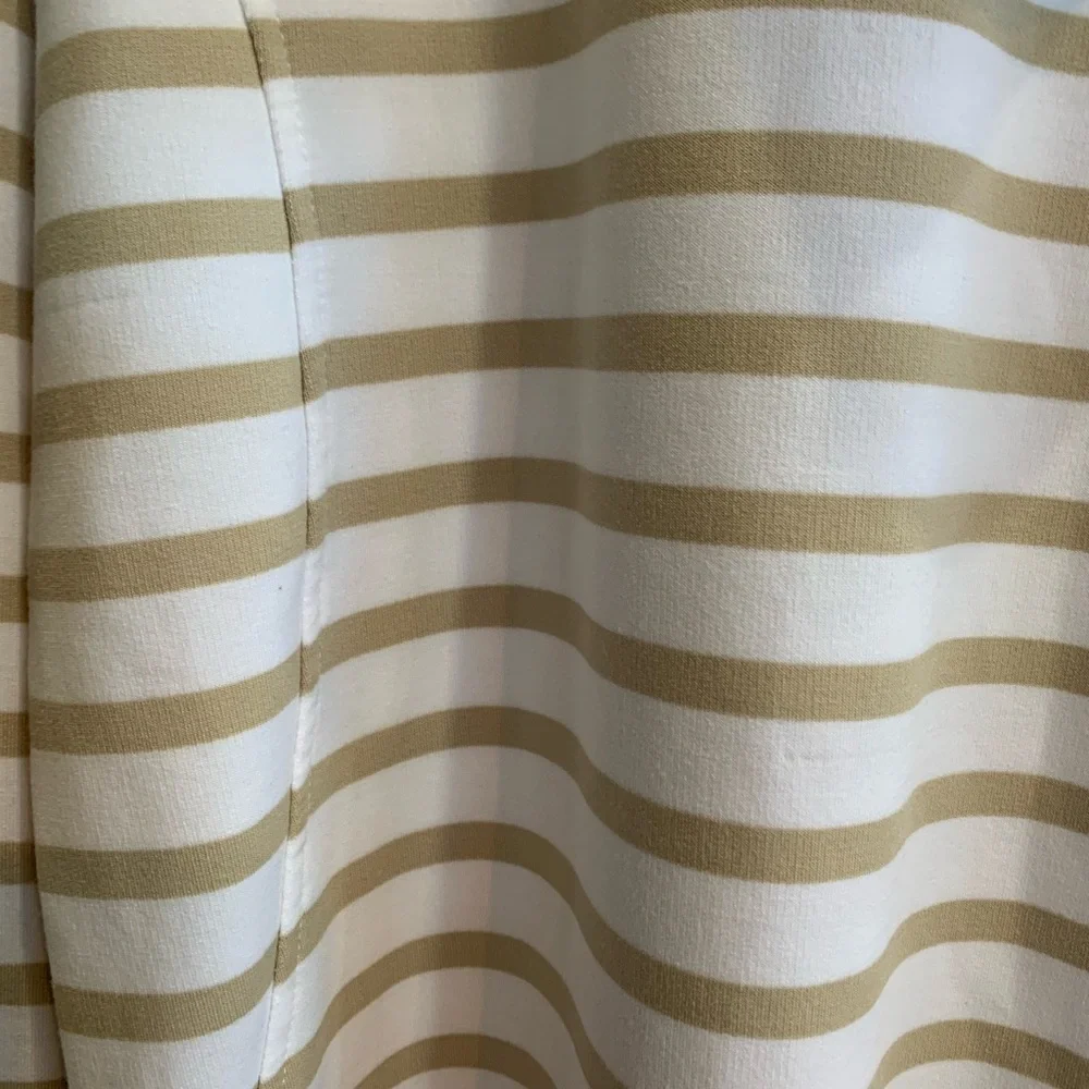 Cable & Gauge Tan and White Striped Hoodie - Picture 5 of 5